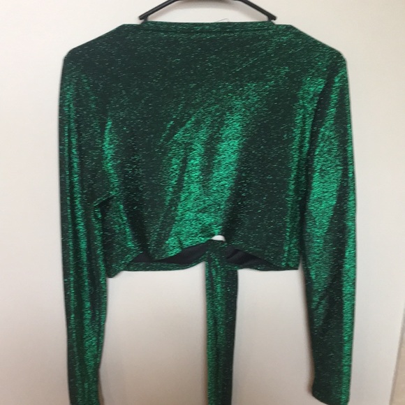 Green shimmer top - Picture 2 of 3
